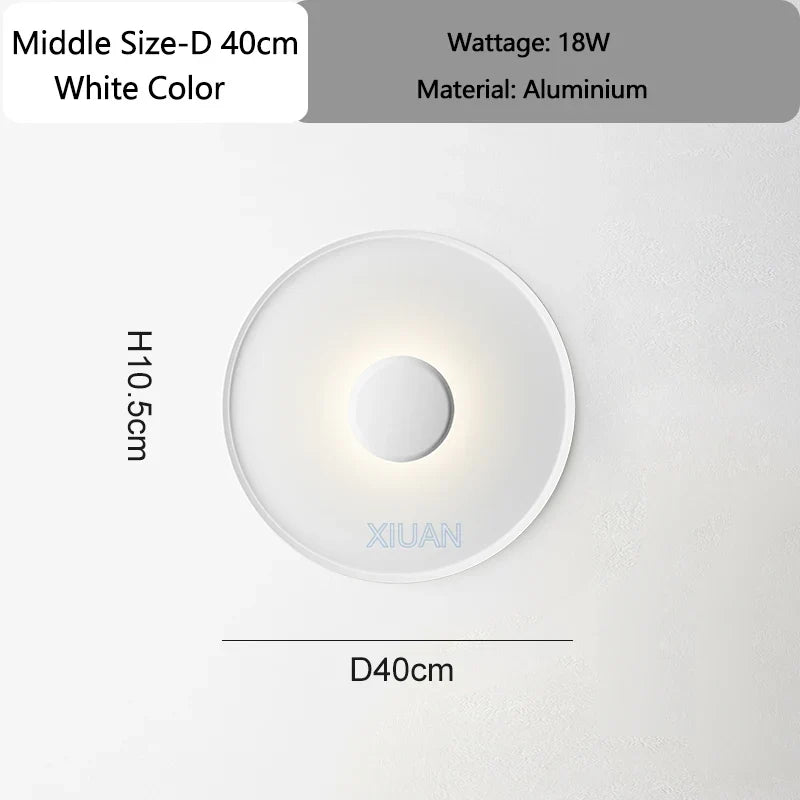 Designer Lamp Modern Round Ceiling Lamps Bedroom Ceiling Light White Red Green Living Room Atmosphere Wall Lights AC 220V 40cm