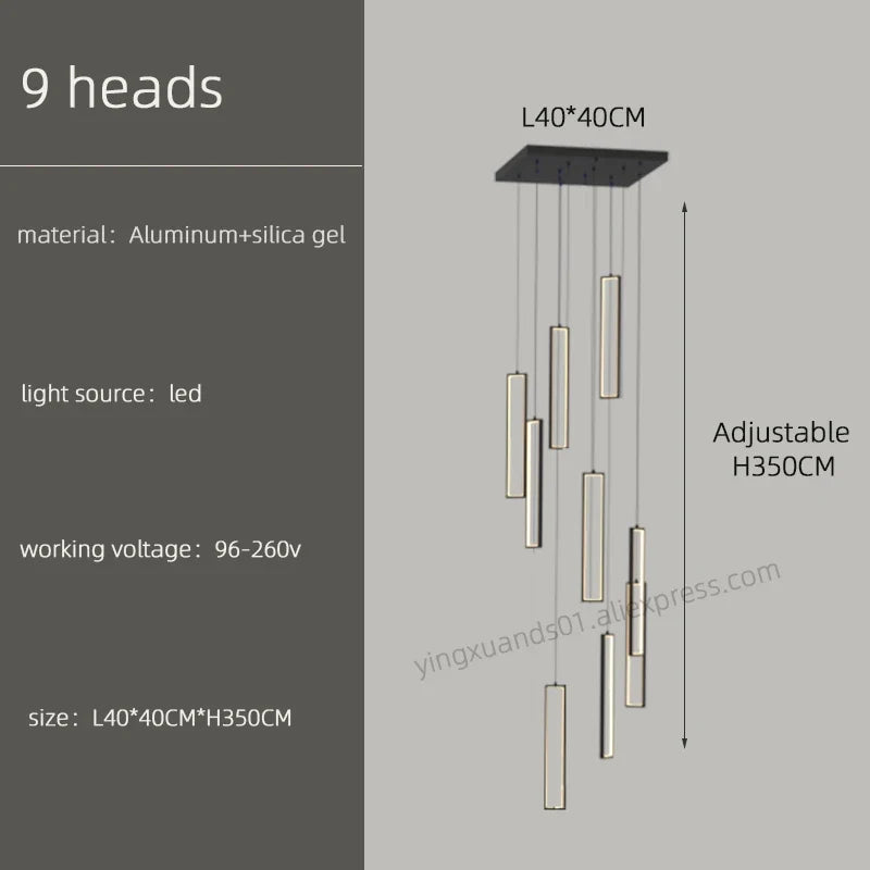 lustre suspendu moderne style loft pour intérieur élégant