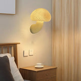 applique murale créative en résine en forme de champignon pour