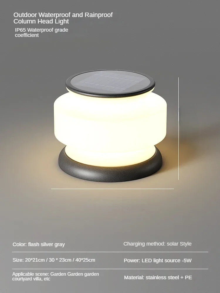 lampe solaire étanche pour éclairage extérieur moderne jardin et paysage