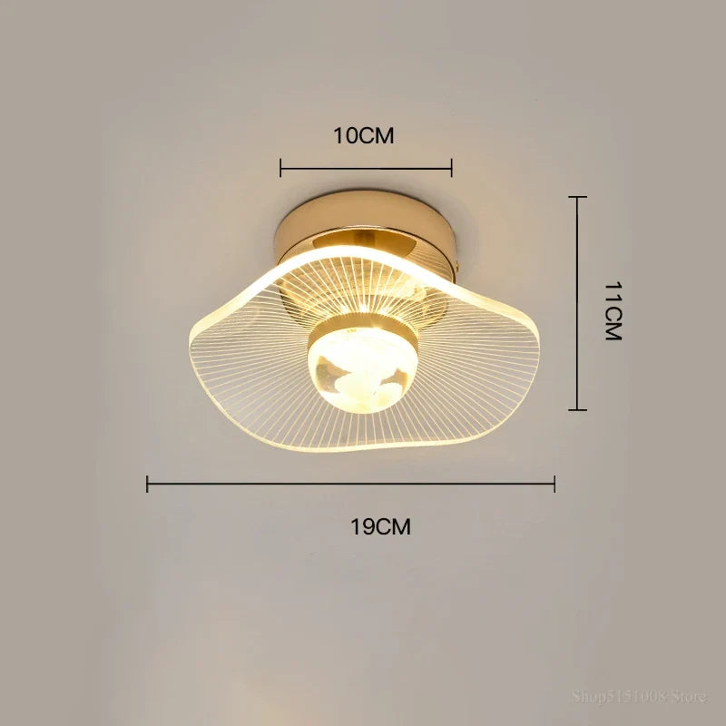 plafonnier led moderne nordique pour intérieur et balcon