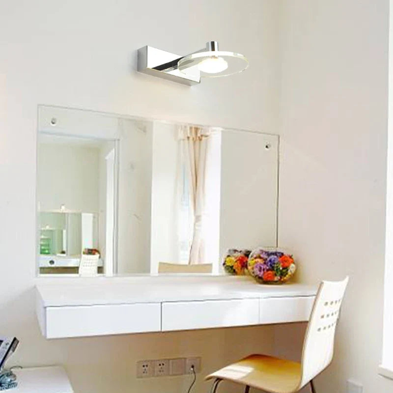 applique murale led en acrylique étanche antibuée pour miroir
