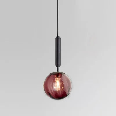 suspension moderne en verre pour décoration intérieure élégante
