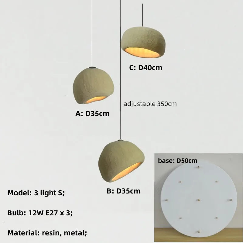 Rétro Loft escaliers E27 Led Lustre éclairage Wabi Sabi Lustre suspension Lustre lampe nordique suspension lampe décor à la maison suspension lampe