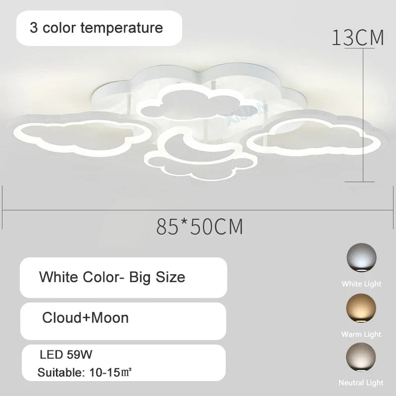 Plafonniers pour chambre d'enfant Pépinière LED Princesse Bébé