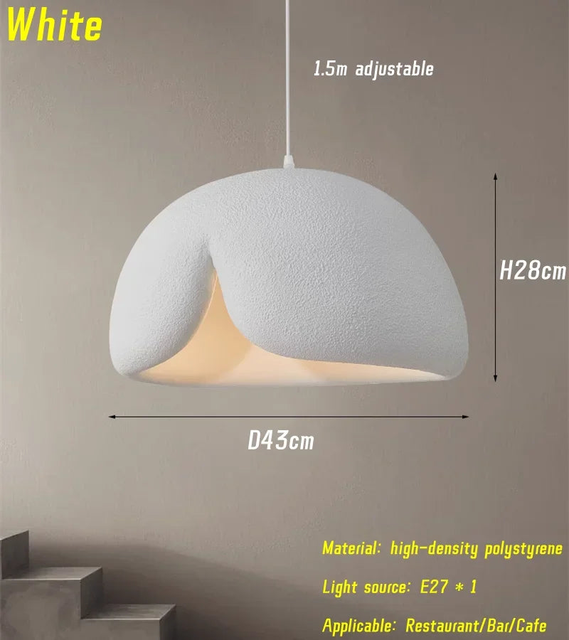 Wabi Sabi Chandelier Design Dining Living Room Bedroom Cafe Lamp Study Decor Pendant Light Fixture Kitchen Island Accessories