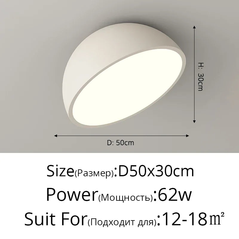plafonnier moderne rond nordique à gradation pour décoration intérieure