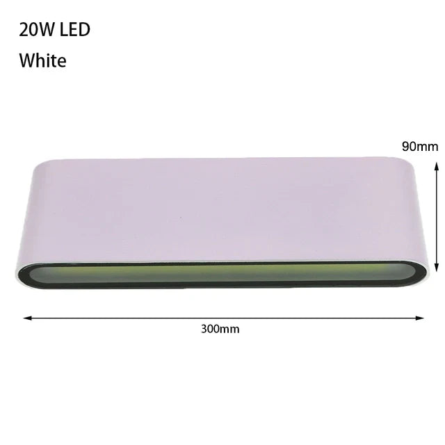 applique murale led moderne étanche luminaire décoratif intérieur extérieur aluminium