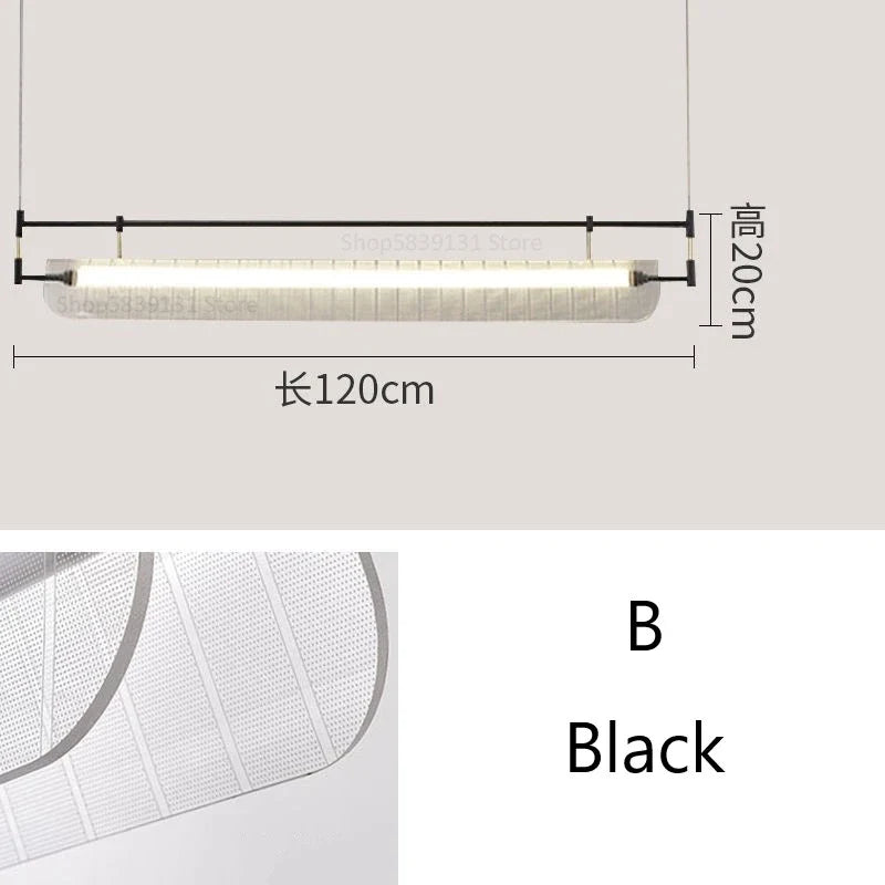 suspension minimalistes italiennes en acrylique led modernes