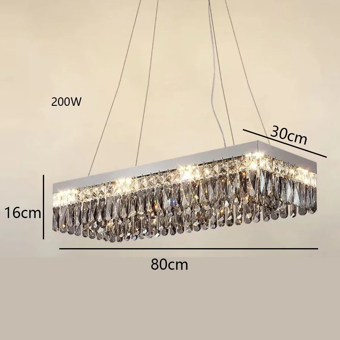 lustre moderne en cristal led design élégant pour décoration intérieure