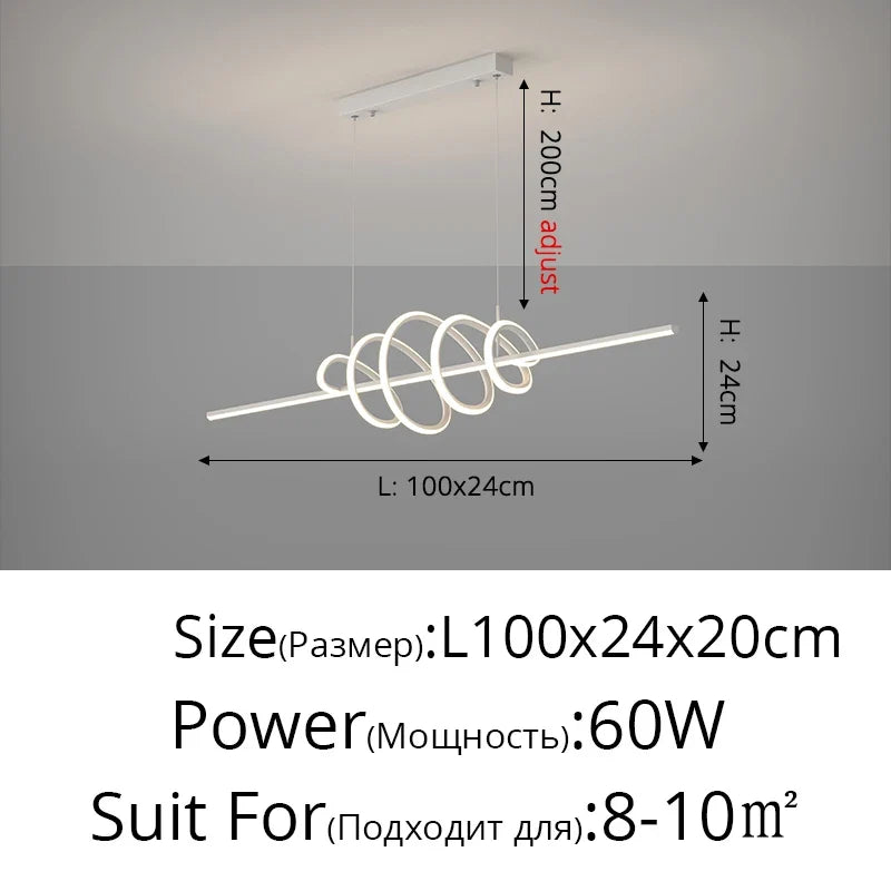lustre moderne en led pour un éclairage élégant intérieur