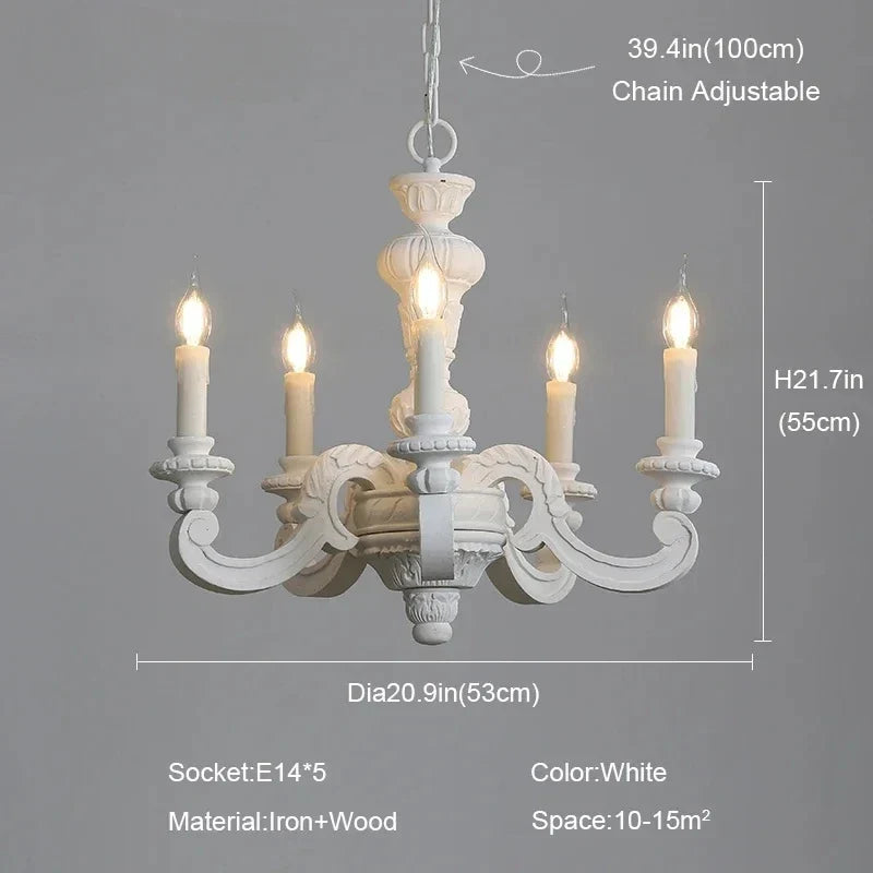 lustre en bois sculpté et verre de murano rétro élégant