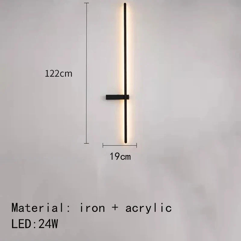 applique murale led minimaliste design artistique
