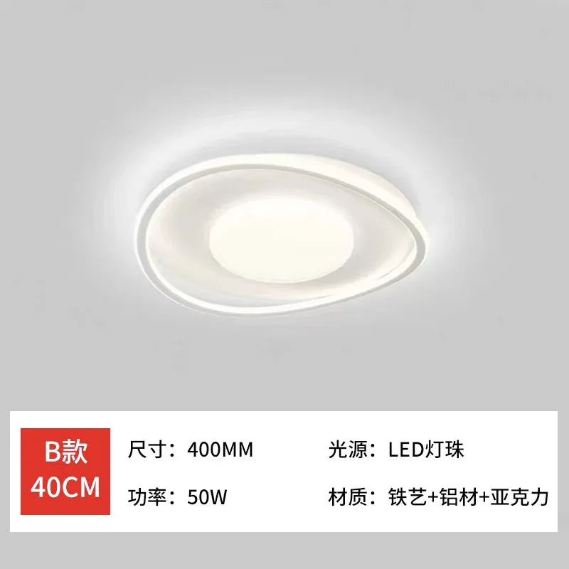 110V220V spectre complet crème vent Protection des yeux atmosphérique salon chambre principale Led plafonnier Packa