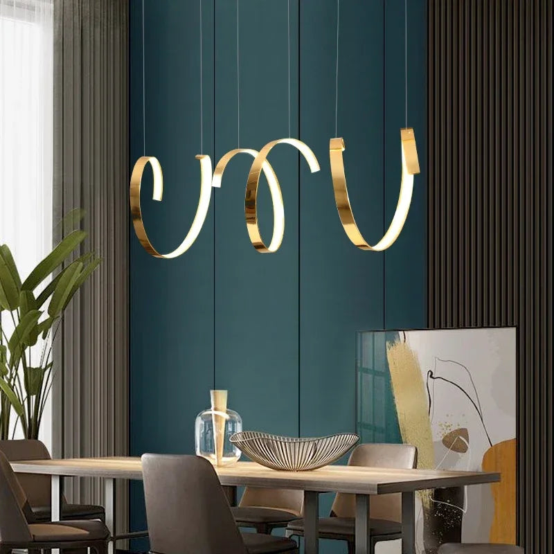 lustre moderne en suspension design irrégulier pour décoration intérieure