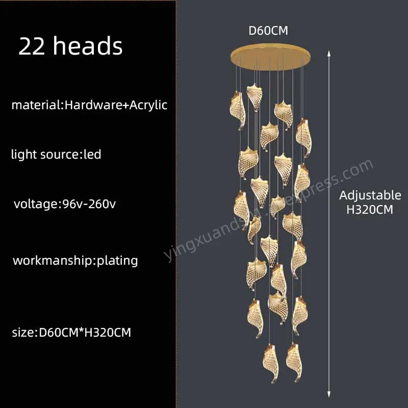 lustre moderne à led éclairage suspendu design pour espace contemporain