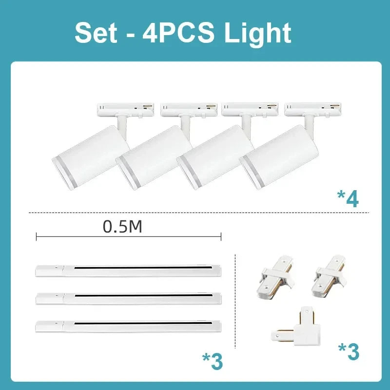 spot led sur rail pour magasin et décoration intérieure