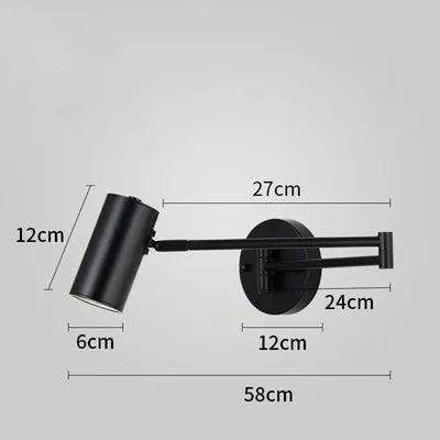 Applique murale led pivotantes tactile