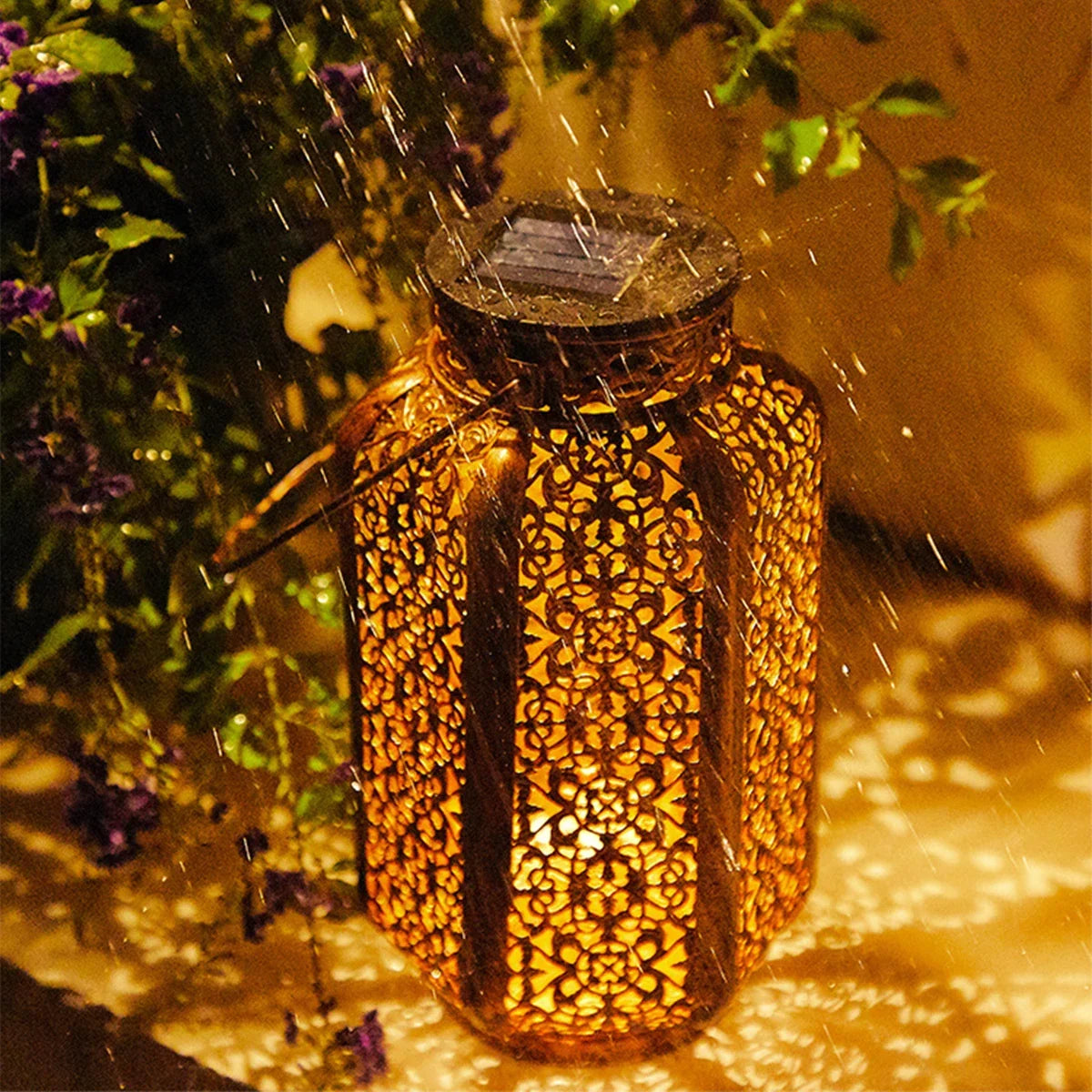 lampe solaire rétro pour jardin et décoration extérieure