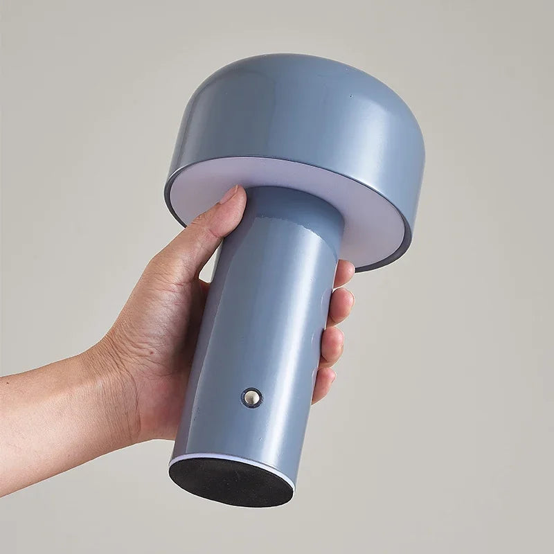lampe de table champignon sans fil rechargeable variable type c