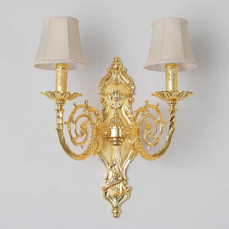 applique européenne en alliage de zinc cristal luxe éclairage hôtel