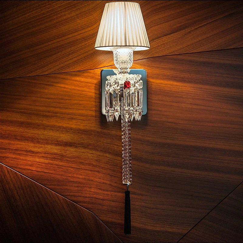 applique murale moderne à led en cristal pour intérieur design