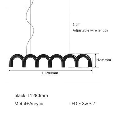 lustre led minimaliste moderne pour tables alimentaires design luminaire