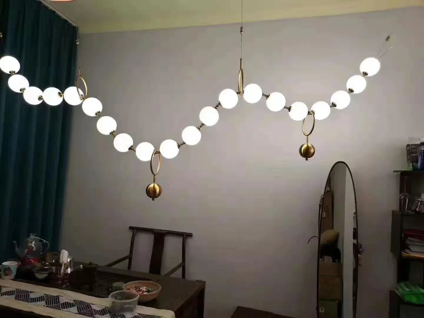 lustre nordique led acrylique pour décoration de maison