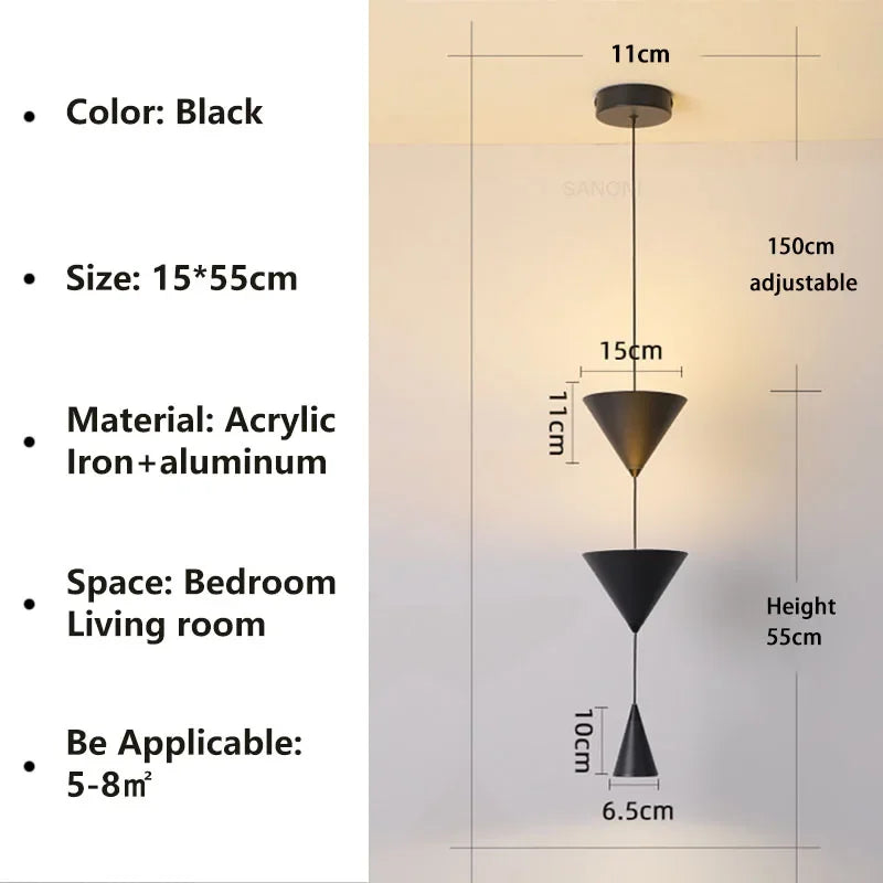 lustre led moderne pour café restaurant et décoration intérieure