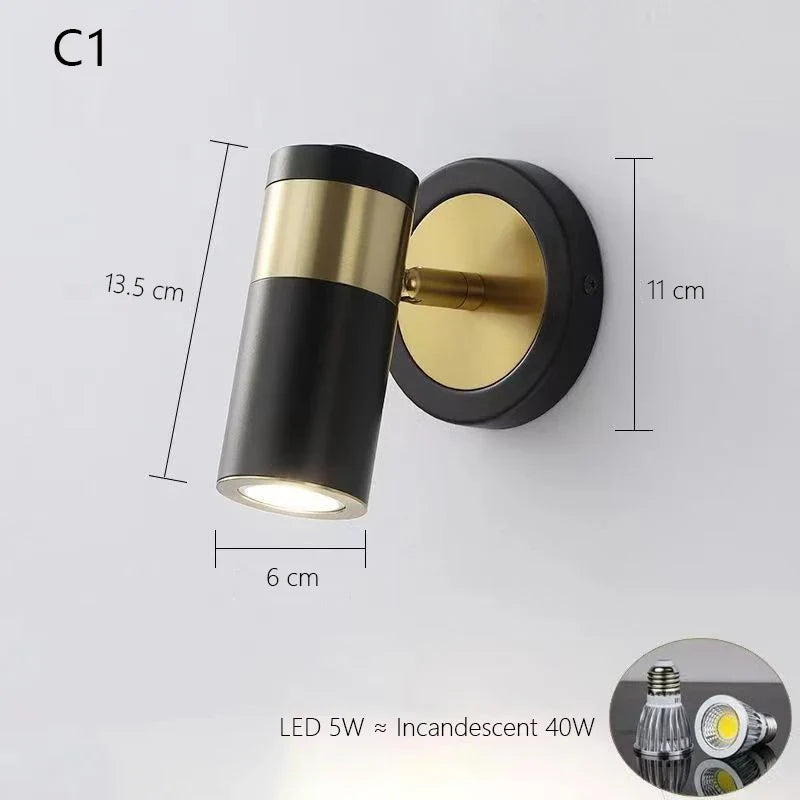 Applique murale nordique réglable led