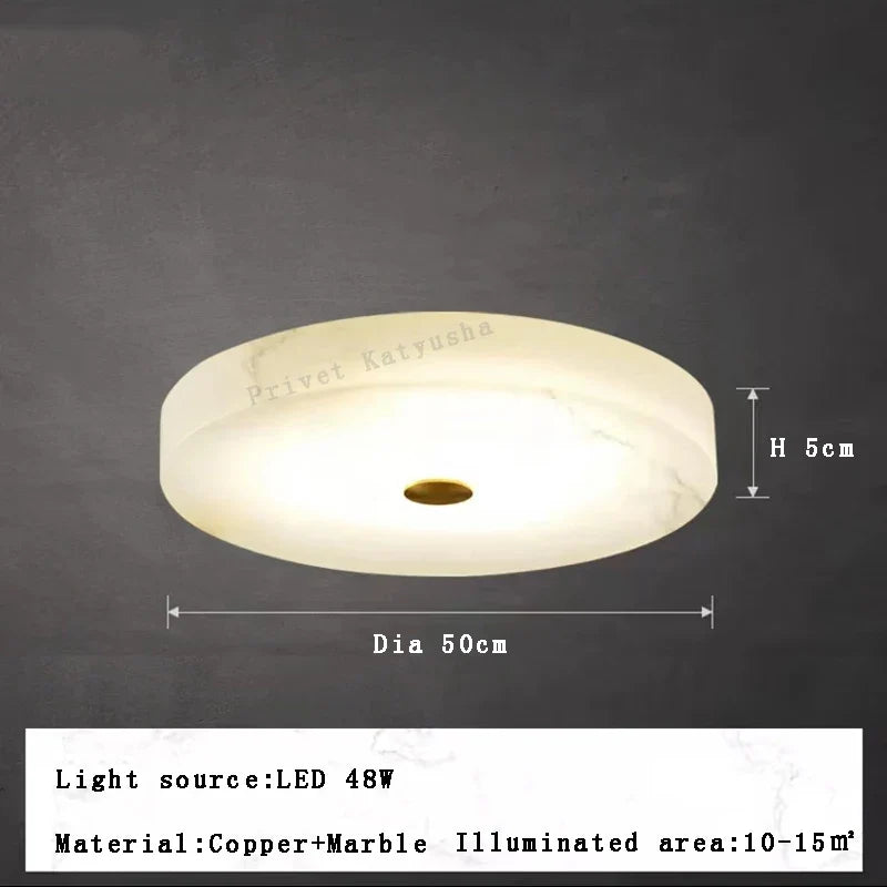 plafonnier led moderne en marbre naturel luminaire décoratif
