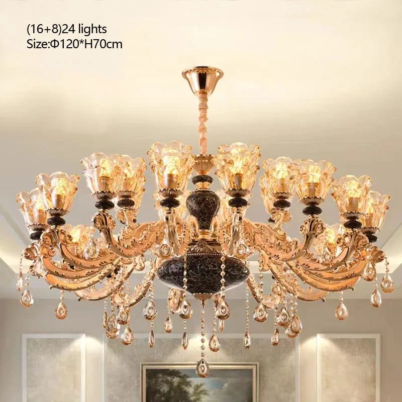 lustre en cristal de luxe pour une ambiance minimaliste