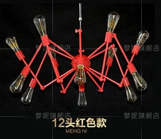 suspension rétro extensible araignée réglable en fer design industriel