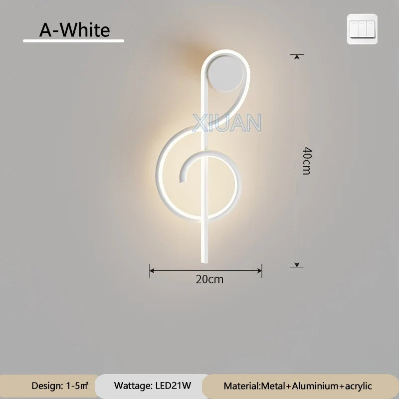 applique murale led en spirale moderne en aluminium