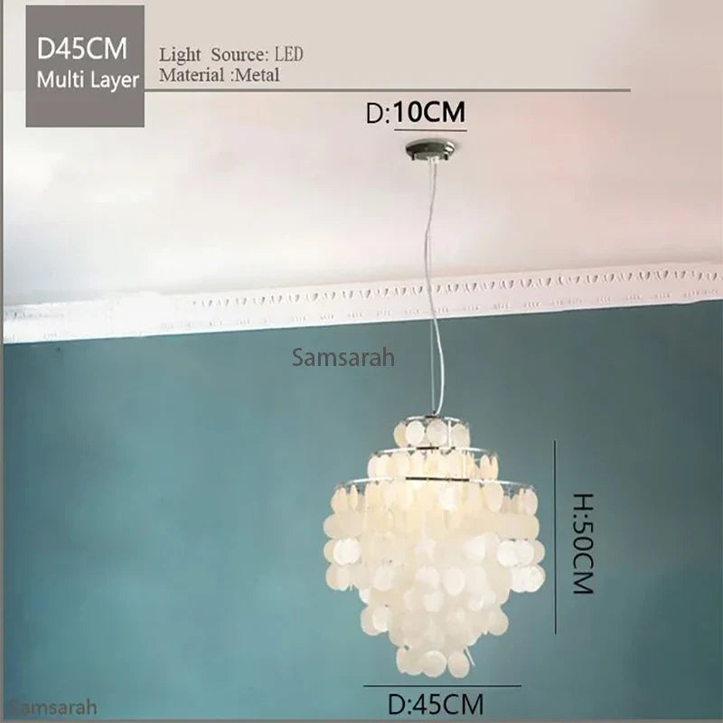 suspension en métal doré pour intérieur élégant