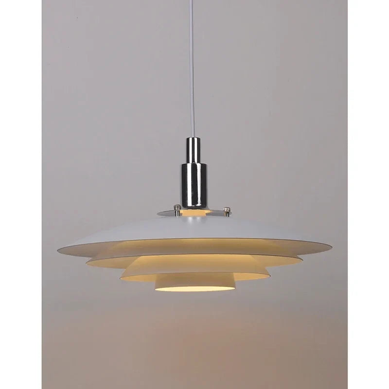Lamp Mid Century Pendant Light Creative Modern Gradient White Red UFO Adjustable Light Fixture Dining Room Kitchen chandeliers