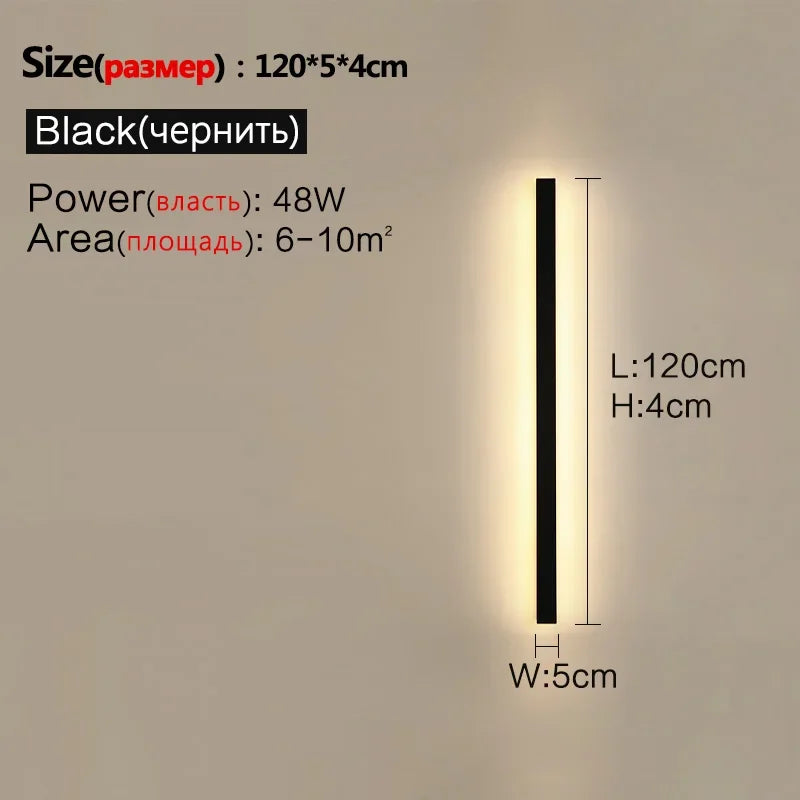 applique murale extérieure à led étanche pour éclairage décoratif