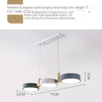 Suspension au design nordique moderne en bois