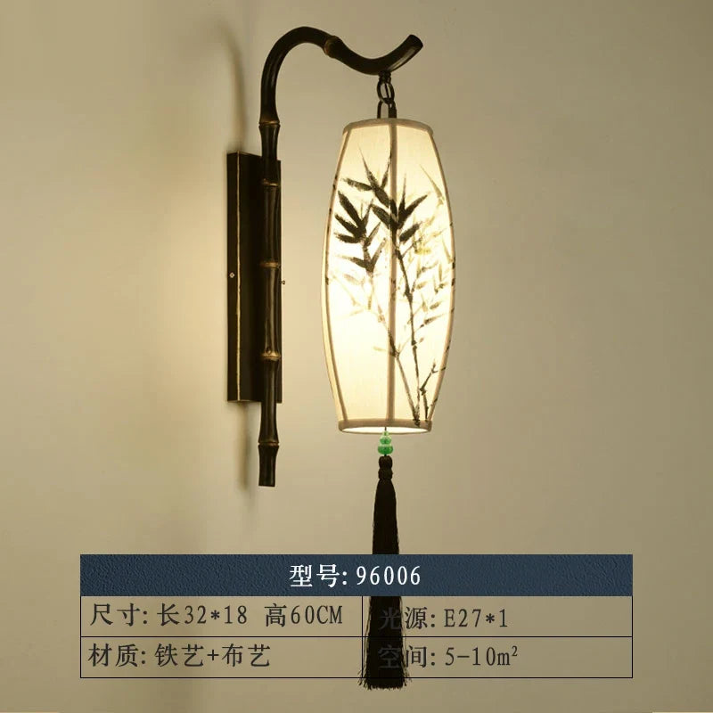 applique murale led style chinoiserie pour hôtel et salon de thé