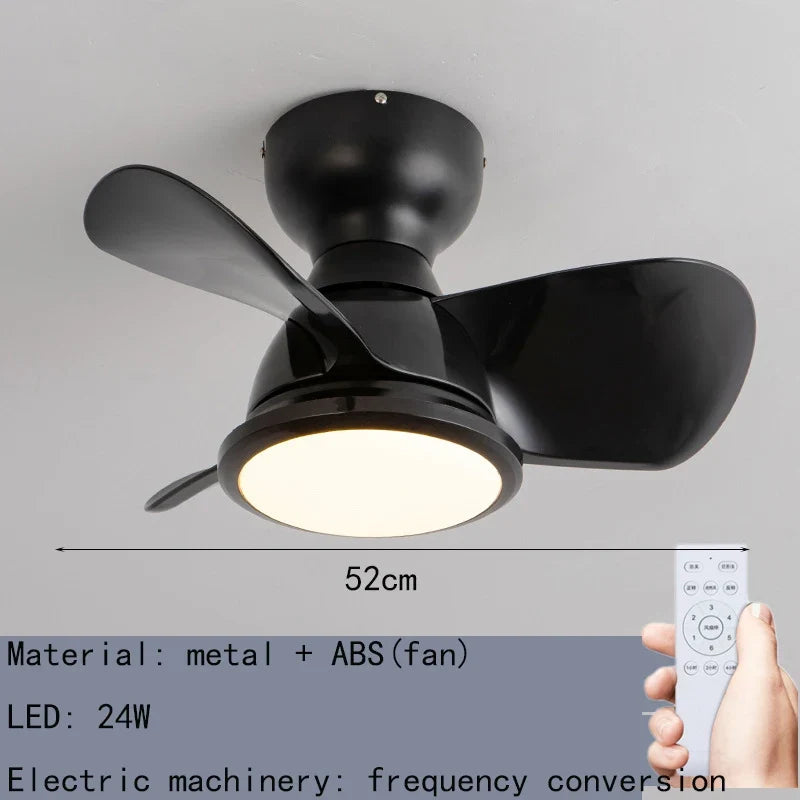 plafonnier ventilateur lumineux télécommandé pour intérieur moderne