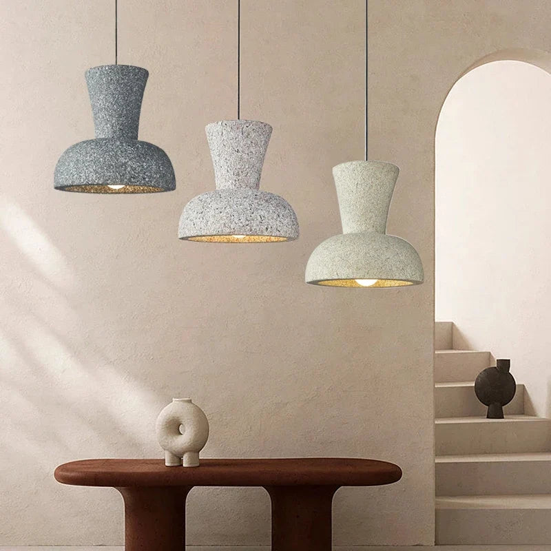 lustre led nordique wabi sabi pour bar et décoration maison