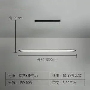 suspension led minimaliste moderne pour un éclairage design