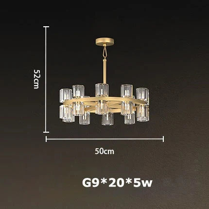suspension classique en cristal noir et or design élégant