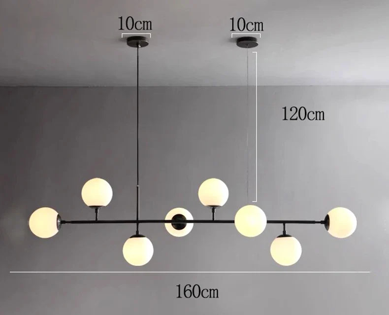 lustre led moderne pour éclairage intérieur suspendu