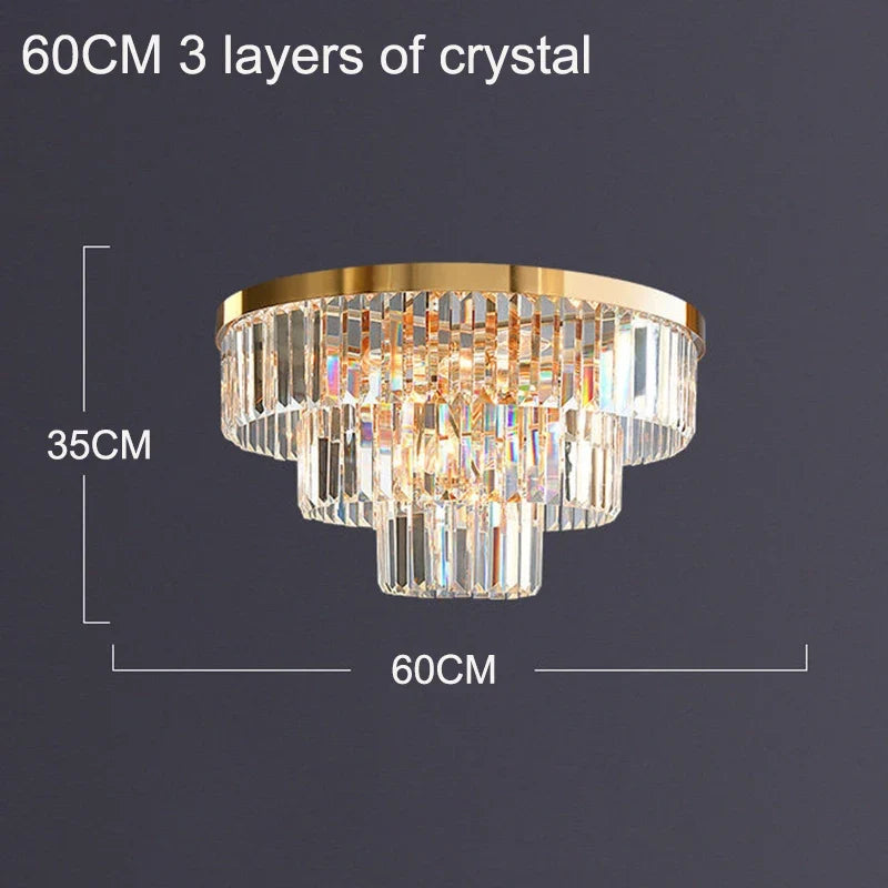 lustre en cristal luxe pour décoration intérieure et éclairage élégant