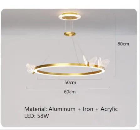 suspension design en acrylique pour décoration moderne de luxe