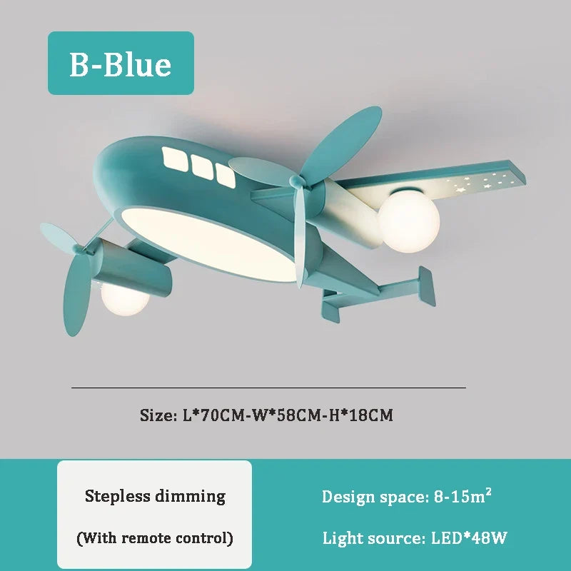 plafonnier avion nordique pour chambre enfant décoration lumineuse
