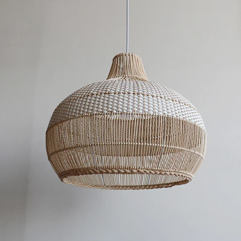 suspension en osier japonais tissée à la main pour décoration intérieure