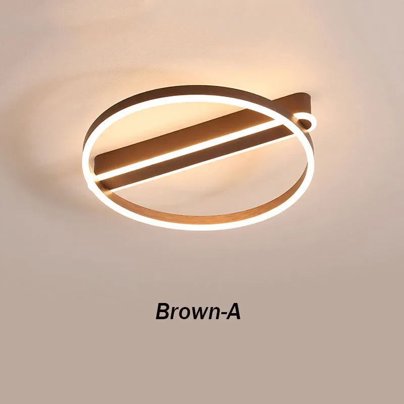 plafonnier led simple acrylique circulaire style nordique