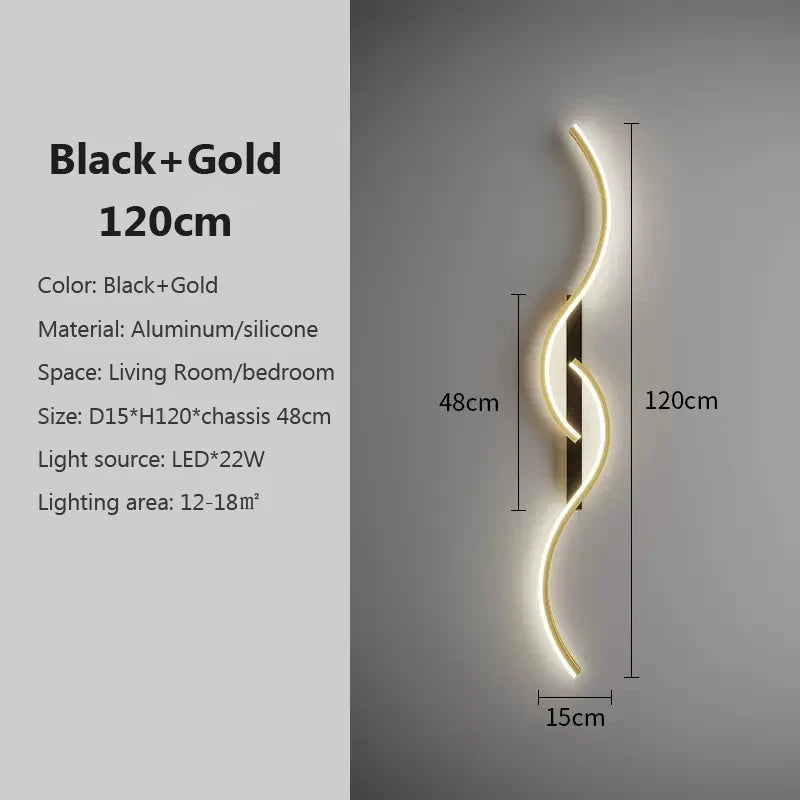 Applique murale LED moderne et minimaliste